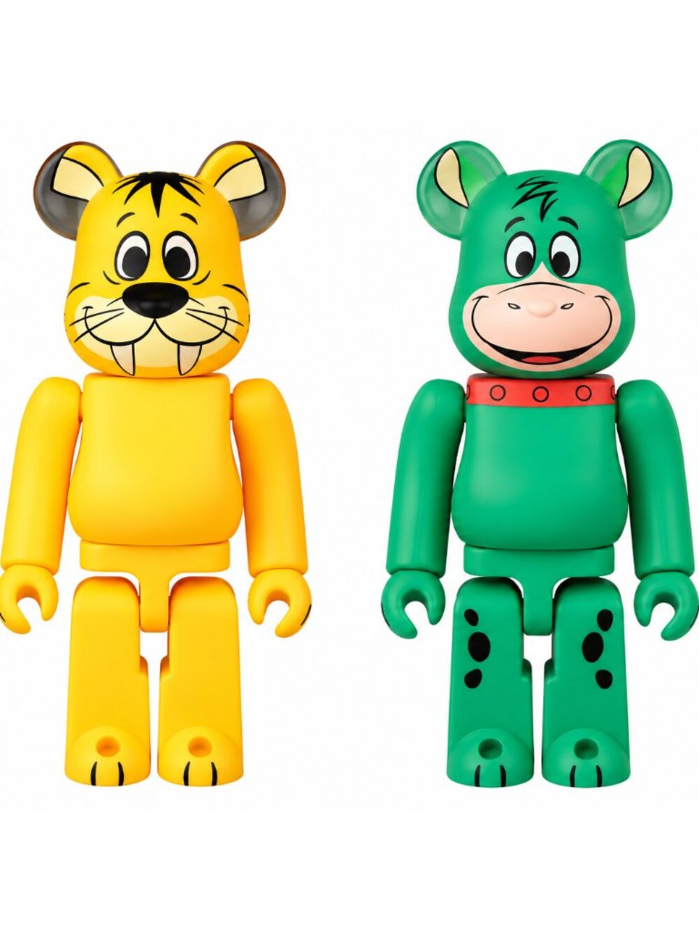 Bearbrick Series 45 Flintstones Baby Puss & Hoppy Figures Be@rbrick 100% - SET
